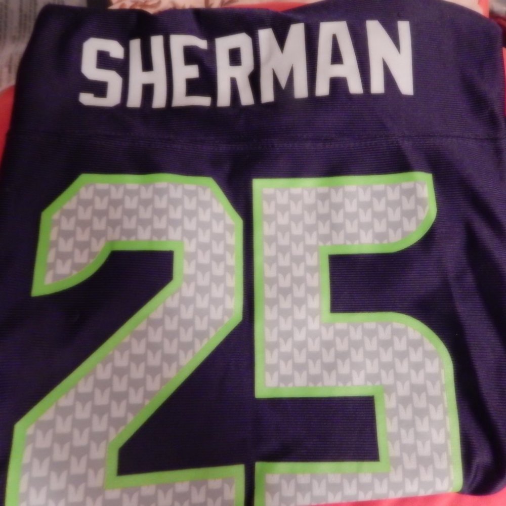 RICHARD SHERMAN YOUTH SEAHAWKS JERSEY